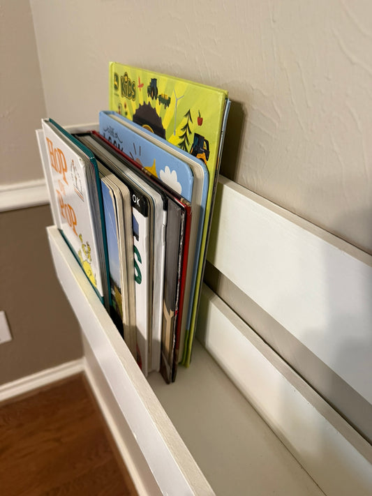 Painted Floating Shelves - White