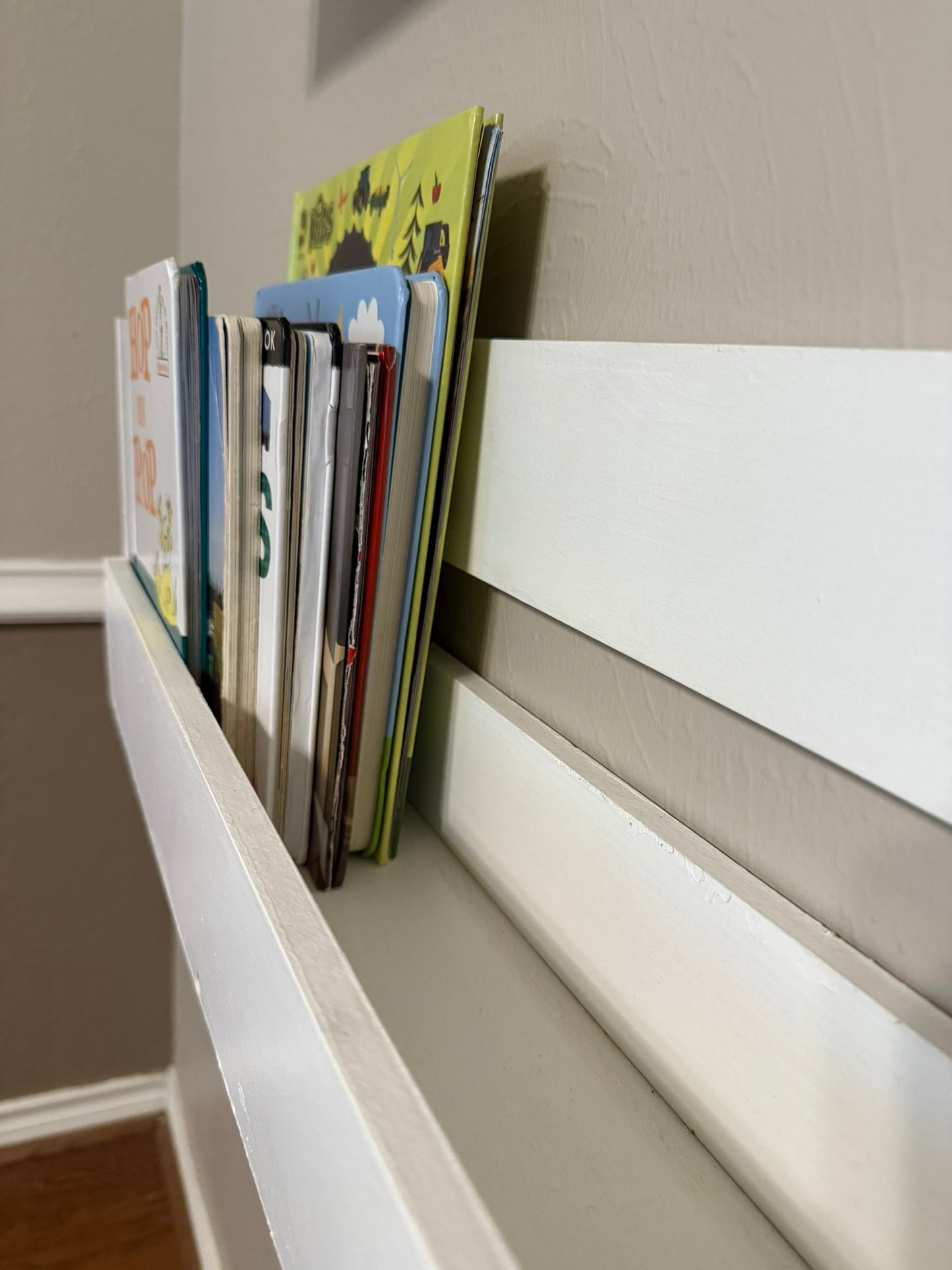 Painted Floating Shelves - White