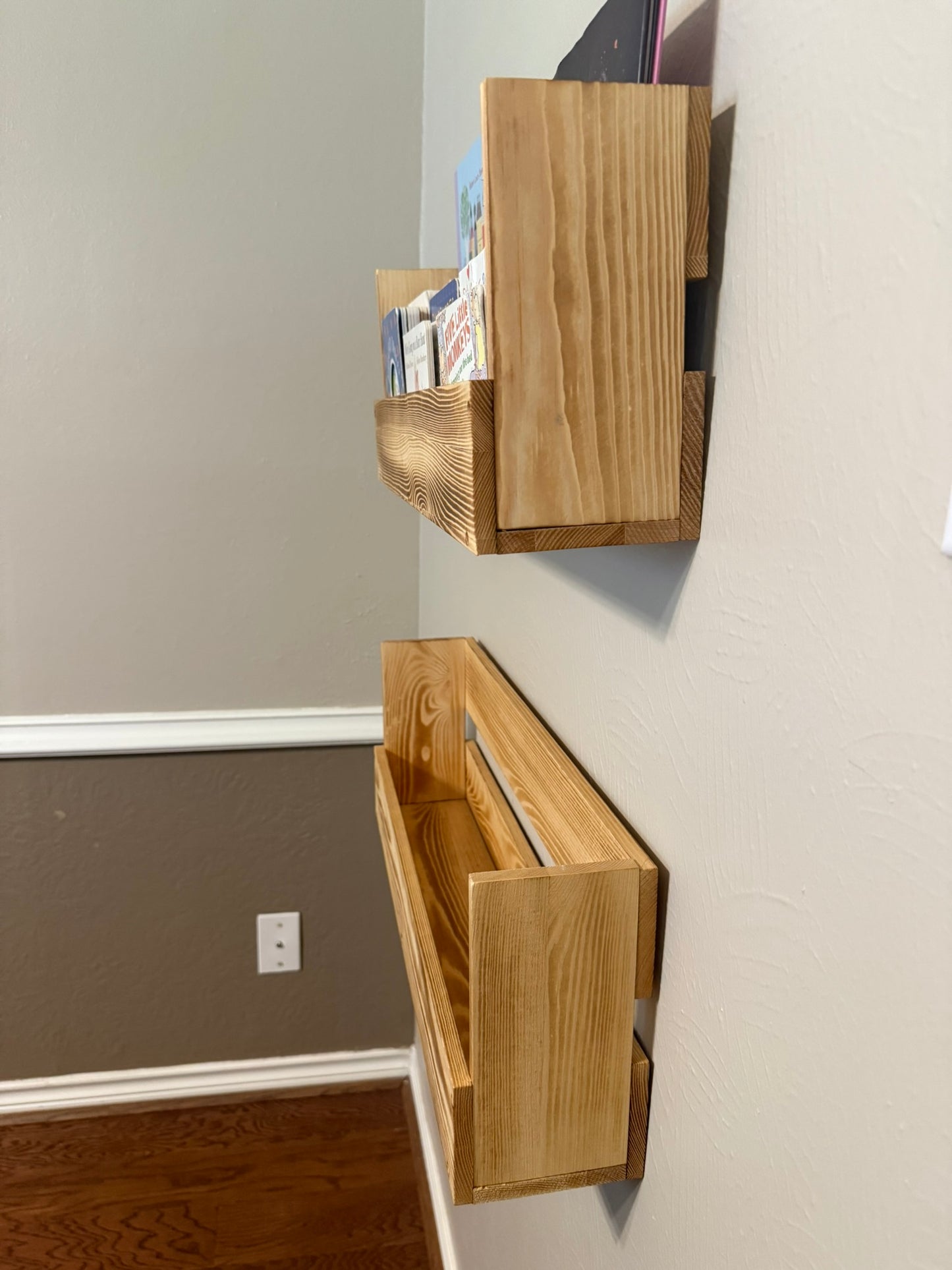Floating Shelves - Natural Wood