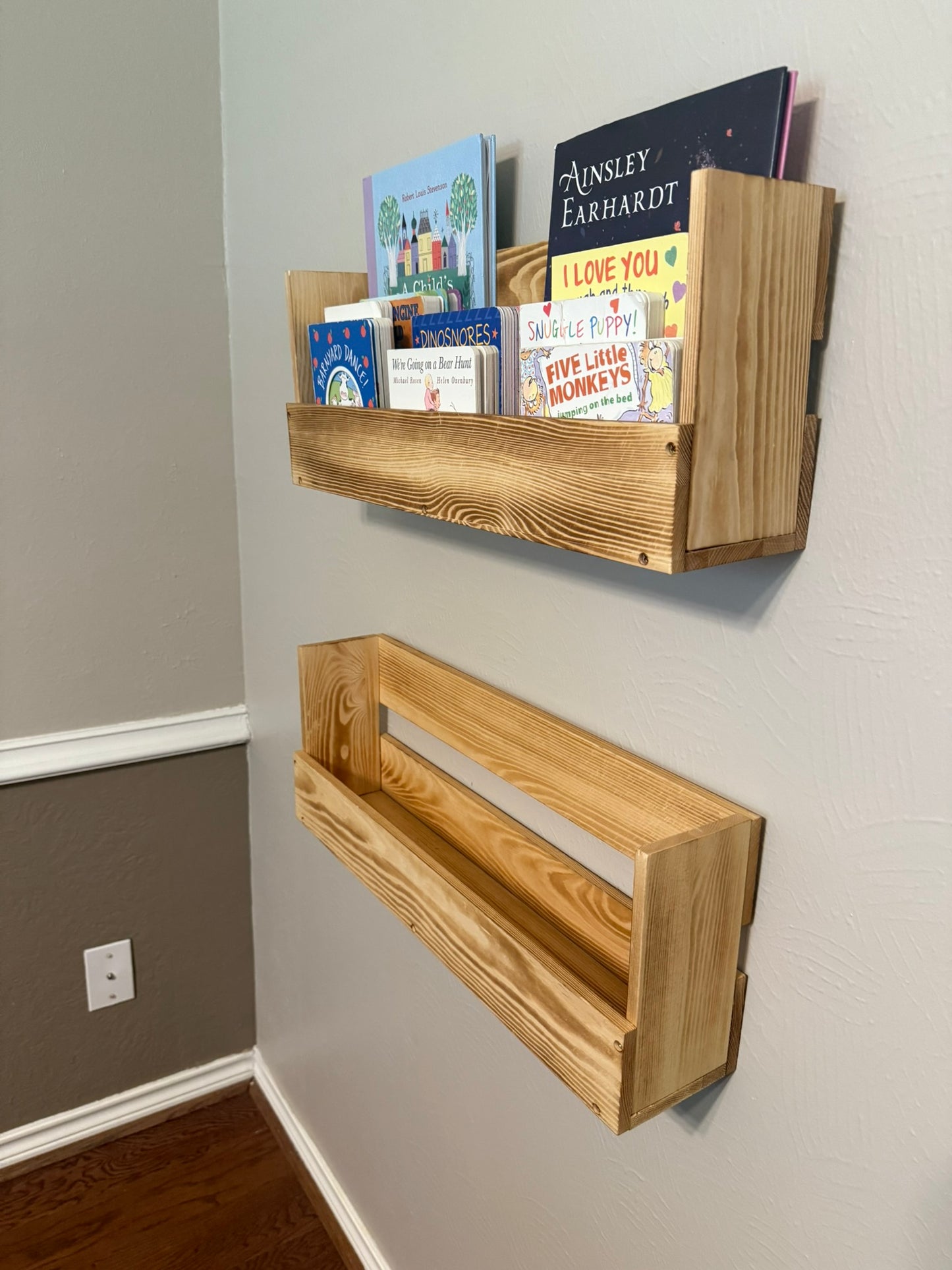 Floating Shelves - Natural Wood
