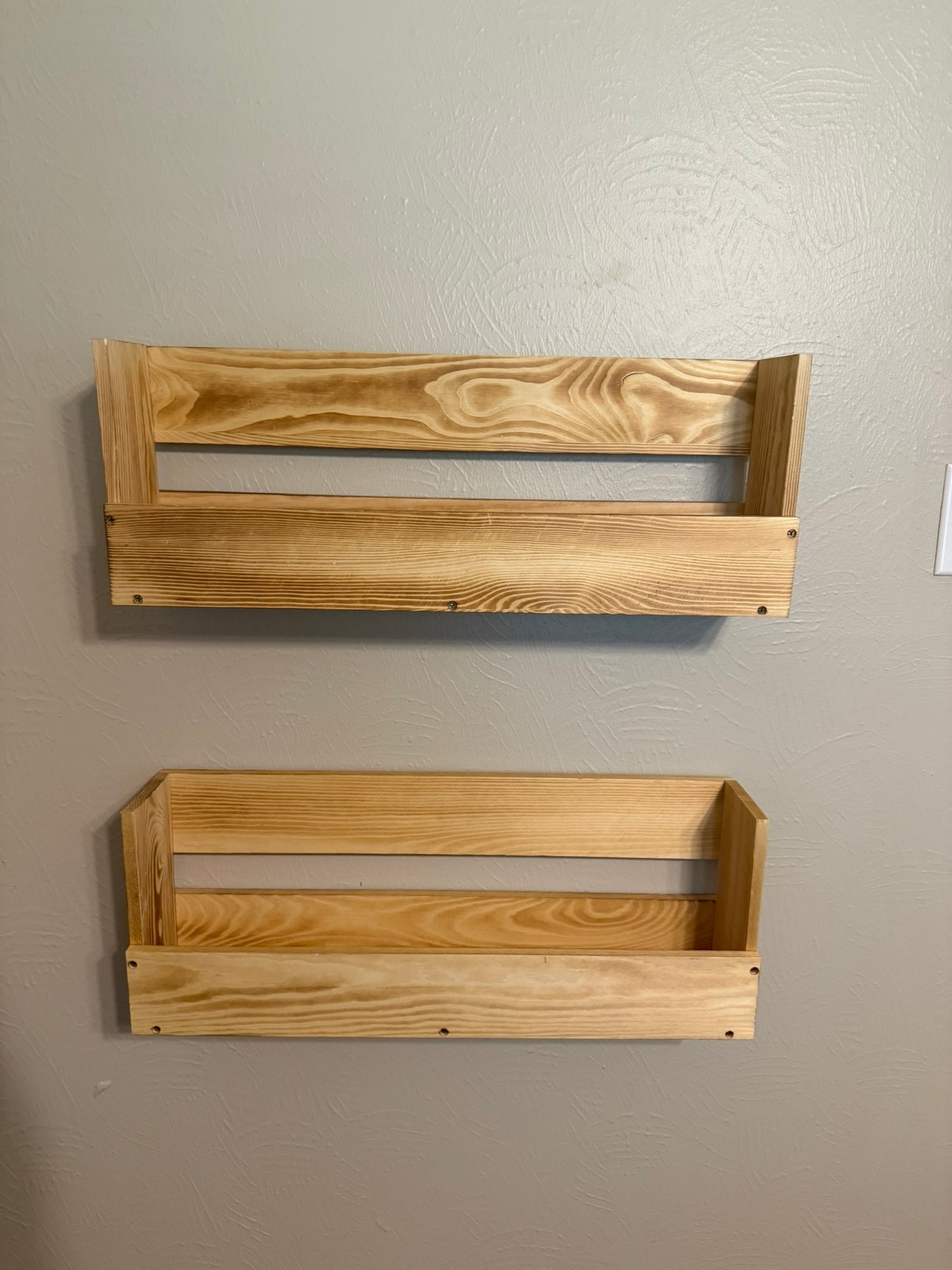Floating Shelves - Natural Wood